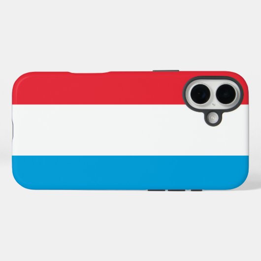 Luxemburgse vlag Case-Mate iPhone case (Achterkant (horizontaal))