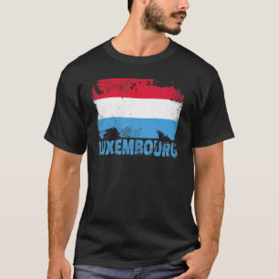 Luxemburgse vlag - crisis in de europese unie t-shirt