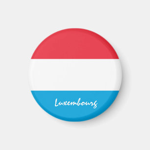 Luxemburgse vlag en Luxemburgse reis/sport Magneet