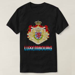 Luxemburgse vlag en wapenschild t-shirt