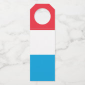 Luxemburgse vlag flessenhanger (Achterkant)