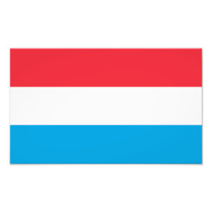 Luxemburgse vlag foto afdruk