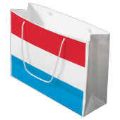 Luxemburgse vlag groot cadeauzakje (Voorkant Gekanteld)
