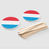 Luxemburgse vlag handwaaier (Niet-gemonteerd)