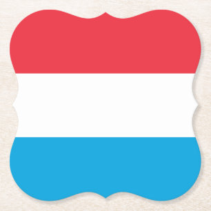 Luxemburgse vlag kartonnen onderzetters
