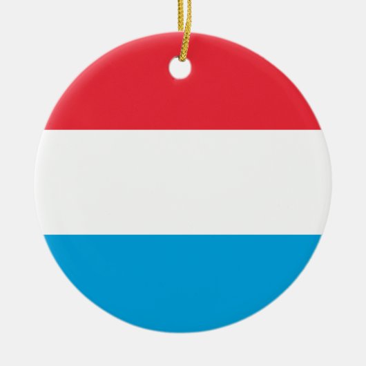 Luxemburgse vlag keramisch ornament (Voorkant)