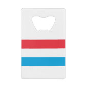 Luxemburgse vlag kredietkaart flessenopener (Voorkant)