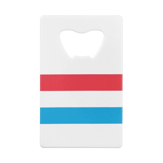 Luxemburgse vlag kredietkaart flessenopener (Achterkant)