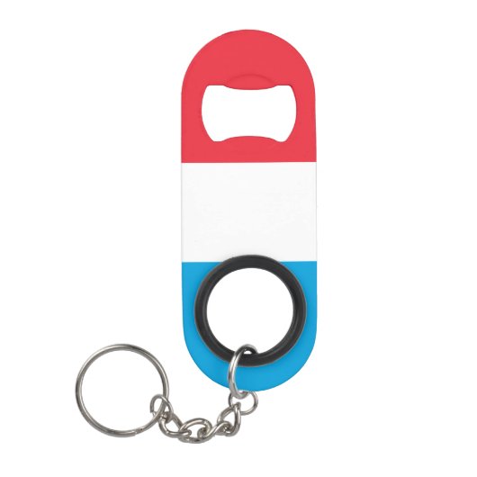 Luxemburgse vlag mini flessenopener (Voorkant)