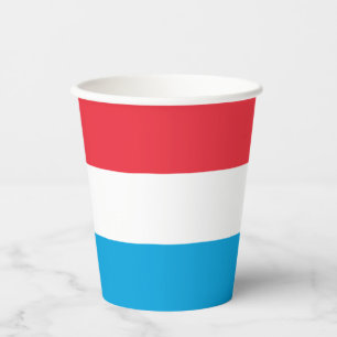 Luxemburgse vlag papieren bekers