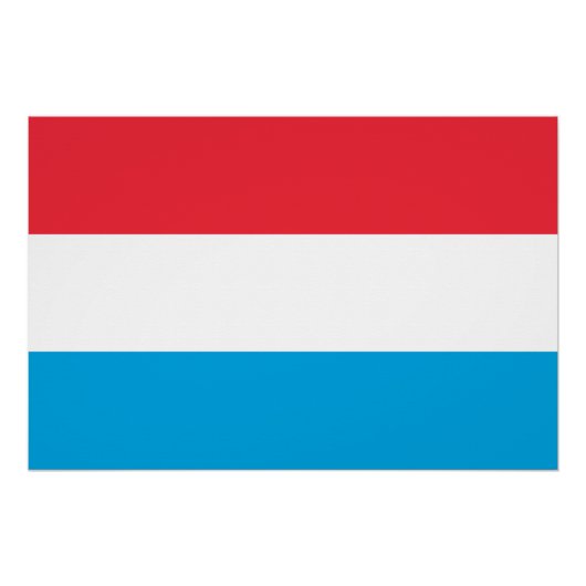 Luxemburgse vlag perfect poster (Voorkant)