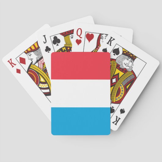 Luxemburgse vlag pokerkaarten (Achterkant)
