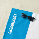 Luxemburgse vlag Prachtig Patriottisch Strandlaken (In situ)