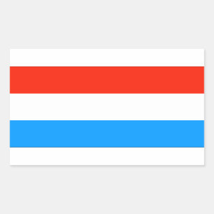 Luxemburgse vlag rechthoekige sticker