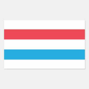 Luxemburgse vlag rechthoekige sticker