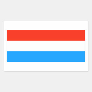 Luxemburgse vlag rechthoekige sticker