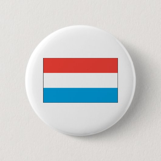 Luxemburgse vlag ronde button 5,7 cm (Voorkant)
