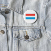 Luxemburgse vlag ronde button 5,7 cm (In situ)