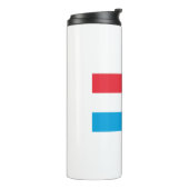 Luxemburgse vlag thermosbeker (Gedraaid links)