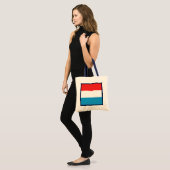 Luxemburgse vlag tote bag (Voorkant (model))
