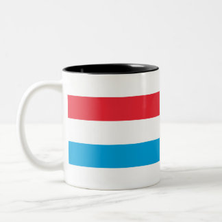 Luxemburgse vlag tweekleurige koffiemok