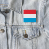 Luxemburgse vlag vierkante button 5,1 cm (In situ)
