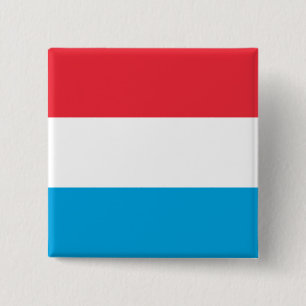 Luxemburgse vlag vierkante button 5,1 cm