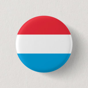 Luxemburgse vlag, vlag van Luxemburg Ronde Button 3,2 Cm