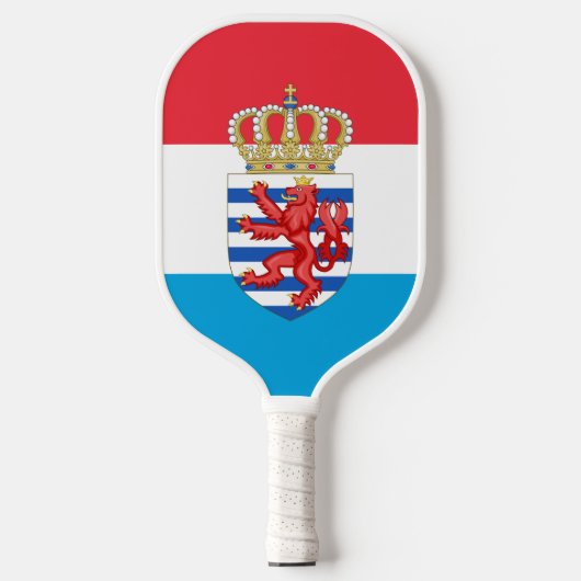 Luxemburgse vlag/wapenschild pickleball paddle (Voorkant)