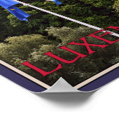 Luxemburgse vlaggen poster (Hoek)