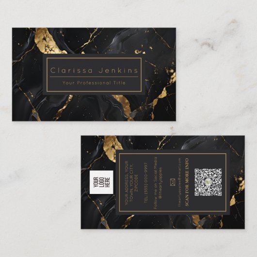 luxemerk Mable en black finance professional Visitekaartje (Voorkant / Achterkant)