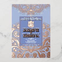 LuxGlitter Blauw Roze Goud Ganesha Hindoe bruiloft