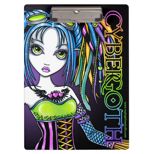 Luxie Cybergoth Rainbow Fairy Klembord (Voorkant)