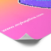 "Luxie" Rainbow Cyber Goth Hula Hoop Fae Poster (Coin)