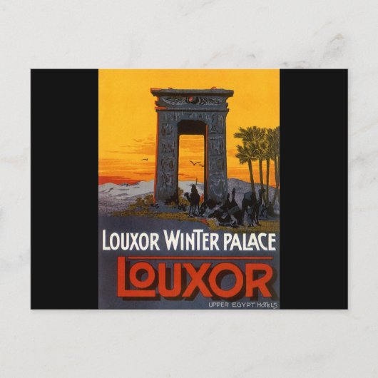 Luxor Egypte Briefkaart (Voorkant)