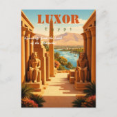 Luxor Egypte Briefkaart (Voorkant)