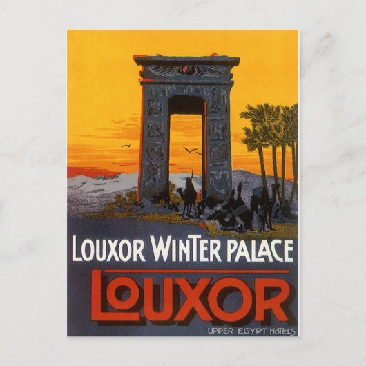 Luxor Egypte Briefkaart (Voorkant)