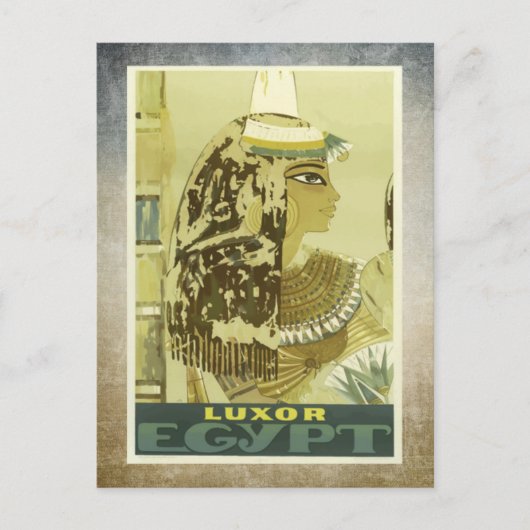 Luxor     EgyptVintage Briefkaart (Voorkant)