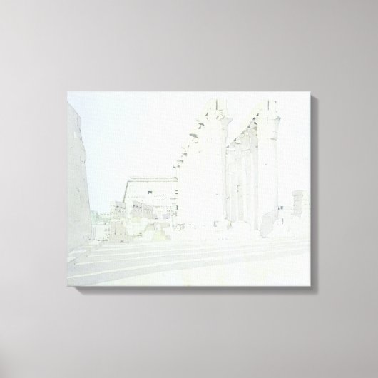 Luxor Temple Canvas Afdruk (Voorkant)