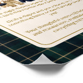 Luxsary Bear Plaid Baby Shower Diaper Notes Game Poster (Hoek)