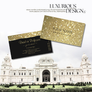 Luxueus Glitter Luminous met Sparkle Stars Visitekaartje
