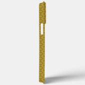 Luxueus Gold Rhombus Carving Pattern Case-Mate iPhone Case (Achterkant / Rechts)