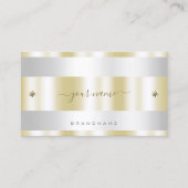 Luxueus goud en zilver met Cute Tiny Diamonds Visitekaartje (Voorkant)