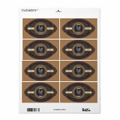 luxueus gouden kartonetiket etiket (Full Sheet)