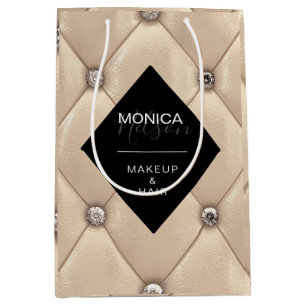 luxueus goudgetufte monogram product medium cadeauzakje