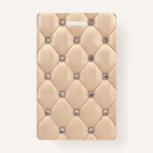 luxueus goudtufmonogram badge (Achterkant)