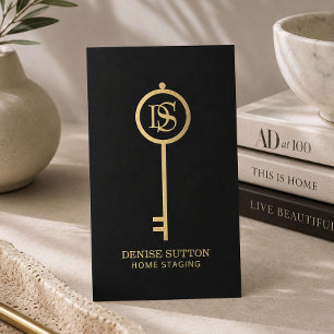 Luxueus Home Staging Zwart Goud Visitekaartje