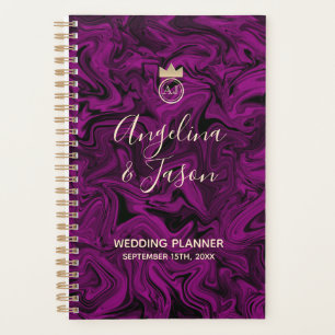 Luxueus Paarse Bruiloft Planner