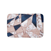 Luxueus Roos Gold Glitter Geometric Marble Badmat (Voorkant)