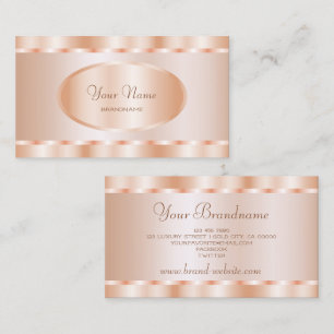 Luxueus Roos Golden Colors Modern en Stijlvol Visitekaartje